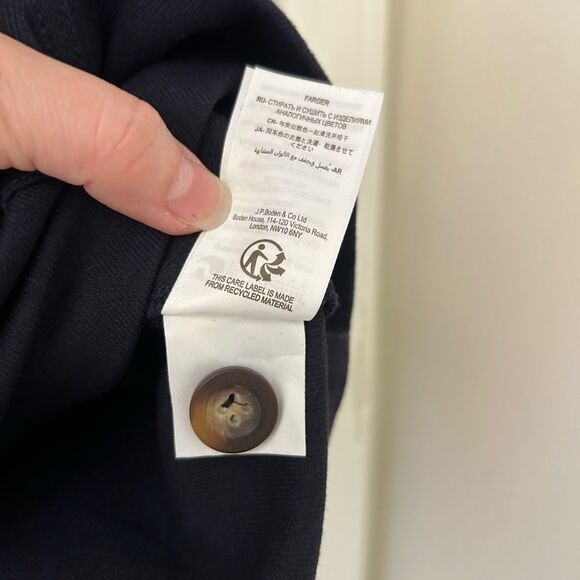 Boden Navy Blue Mini Chino Skirt Size 14 - Picture 6 of 6